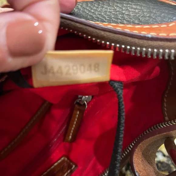 Dooney & Bourke Black and Brown Hobo Bag - Picture 7 of 8